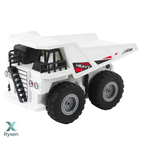 Ciężarówka Wywrotka Zdalnie Sterowana RC Światła Dźwięki Biała 1:24 LEAN TOYS