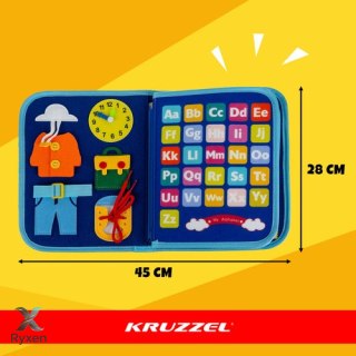 Książeczka manipulacyjna - niebieska Kruzzel 26881 KRUZZEL