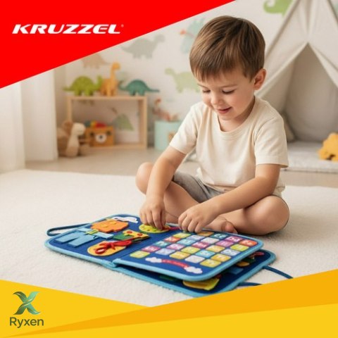 Książeczka manipulacyjna - niebieska Kruzzel 26881 KRUZZEL