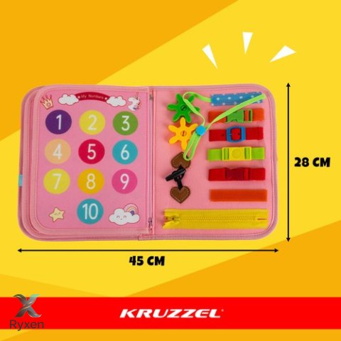 Książeczka manipulacyjna - różowa Kruzzel 26880 KRUZZEL