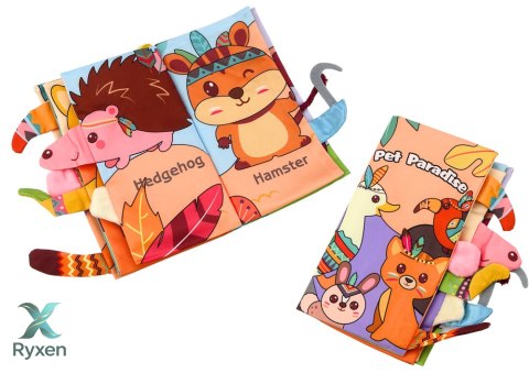 Miękka Książeczka Edukacyjna Szeleszcząca Zwierzęta Leśne LEAN TOYS