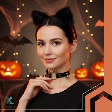 Strój kota/lisa 3el. czarny Ruhhy 26587 RUHHY