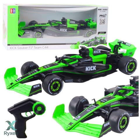 Wyścigówka Zdalnie Sterowana RC Sauber F1 C44 Czarno-Zielona 1:16 DOUBLE E