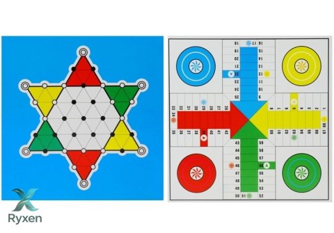 Zestaw Gier Rodzinnych 18w1 Szachy Magnetyczna Szachownica LEAN TOYS