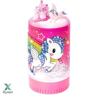 Zestaw Kreatywny Jednorożec W Słoiku Diamenty Lampka Nocna Pilot DIY LEAN TOYS