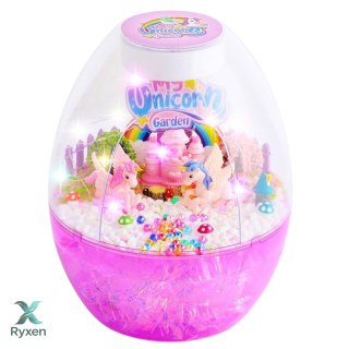 Zestaw Kreatywny Terrarium Jednorożce Lampka Nocna Sterowanie Głosem DIY LEAN TOYS
