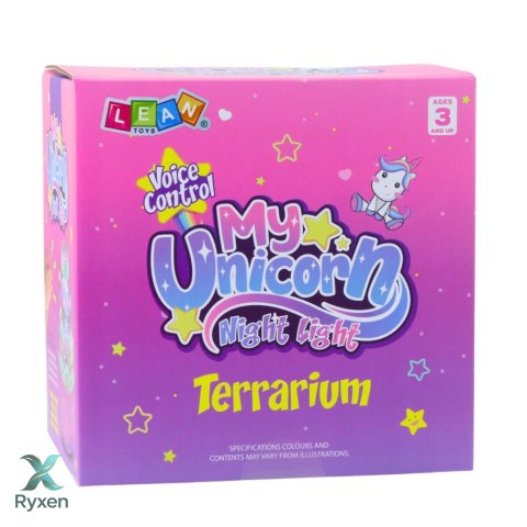 Zestaw Kreatywny Terrarium Jednorożce Lampka Nocna Sterowanie Głosem DIY LEAN TOYS