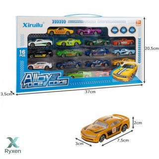 Autka kolorowe/resoraki 1:64- 16szt. 26319 ISO TRADE
