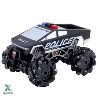 Auto Terenowe Pick Up Truck Policja Zdalnie Sterowany RC Światła Dym 1:16 LEAN TOYS