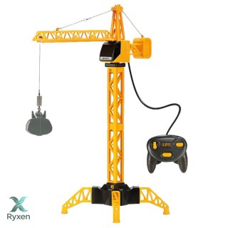 Dźwig Żuraw Budowlany Zdalnie Sterowany RC Przewodowy Obrót 360° 71 cm LEAN TOYS