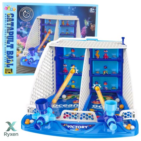 Gra Zręcznościowa Strzelanie Do Celu Pinball Ocean Rybki LEAN TOYS