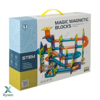 Klocki magnetyczne - tor kulkowy 96el. 26468 Inne