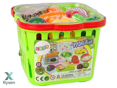 Koszyczek z Warzywami Do Krojenia Waga Sklepowa LEAN TOYS