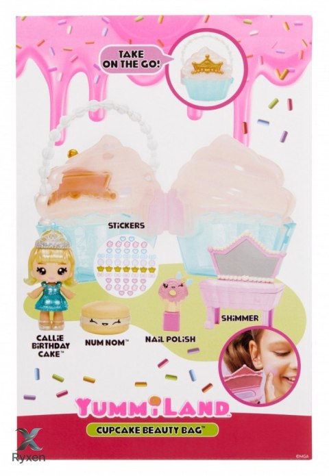 Lalka yummiland beauty bag + lip gloss cupcake MGA