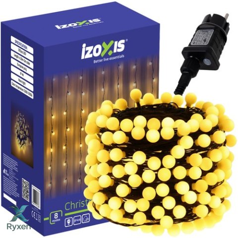 Lampki świąteczne kulki 300LED 30m Izoxis 26264 IZOXIS