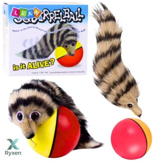 Piłka z Puszystą Fretką Ogon Zabawka Interaktywna Dla Dzieci LEAN TOYS