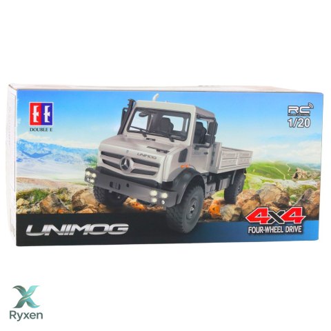 Samochód Terenowy Mercedes Unimog Zdalnie Sterowany RC 4x4 1:20 DOUBLE E