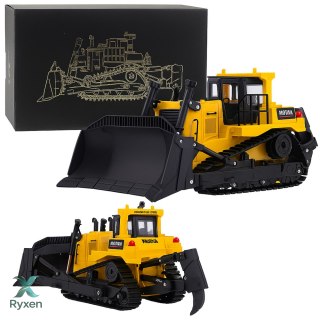 Spychacz Buldożer Koparka Huina Metalowy Model Budowlany 1:50 HUINA