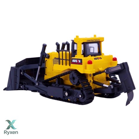 Spychacz Buldożer Koparka Huina Metalowy Model Budowlany 1:50 HUINA