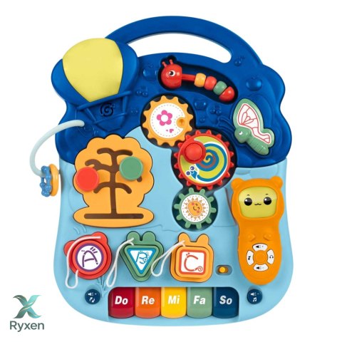 Stolik Interaktywny Edukacyjny Dla Malucha Światła Dźwięki Pastelowy 6w1 LEAN TOYS
