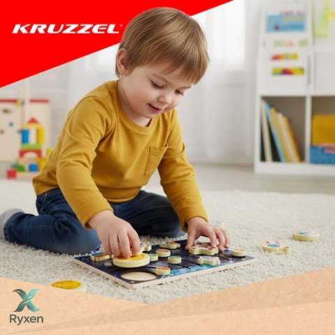 Układanka drewniana -układ słoneczny Kruzzel 26696 KRUZZEL