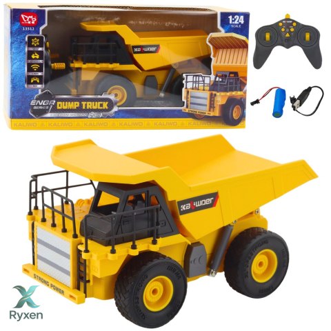 Wywrotka Budowlana Zdalnie Sterowana RC Światła LED 1:24 LEAN TOYS