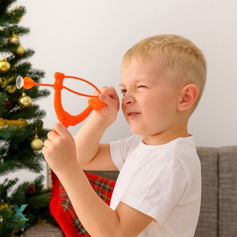 Zestaw Do Strzelenia Gra Zręcznościowa Proca Strzałki Z Przyssawkami 3 szt. LEAN TOYS
