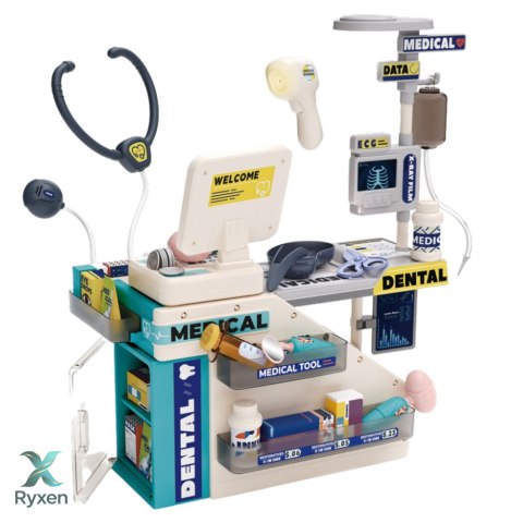 Zestaw Lekarza Dentysty Farmaceuty Światła Dźwięki Akcesoria 51 el. LEAN TOYS
