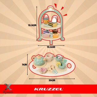 Zestaw do herbaty dla dzieci +patera Kruzzel 26418 KRUZZEL