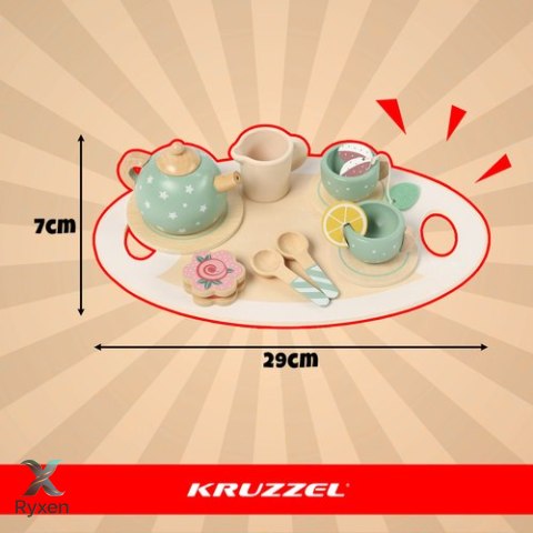 Zestaw do herbaty dla dzieci zielony Kruzzel 26393 KRUZZEL