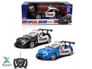 Auto policja r/c światło, otwierane drzwi MADEJ