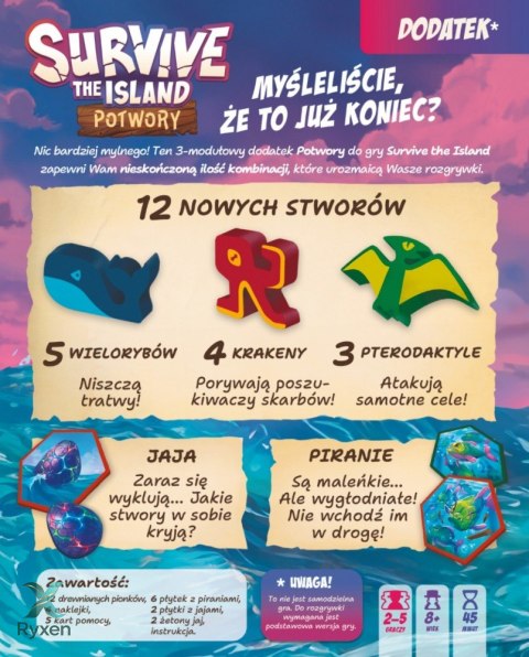 Gra survive the island: potwory Rebel