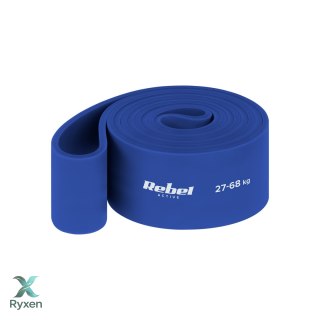 Guma do ćwiczeń TPE - Power Band PT-6, niebieska 27-68 kg REBEL ACTIVE Rebel