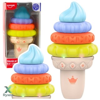Muzyczny Lód Zabawka Edukacyjna Dla Malucha Światła Dźwięki LEAN TOYS