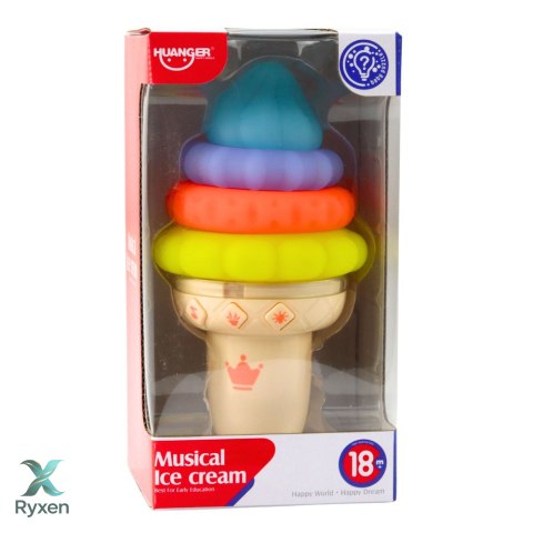 Muzyczny Lód Zabawka Edukacyjna Dla Malucha Światła Dźwięki LEAN TOYS