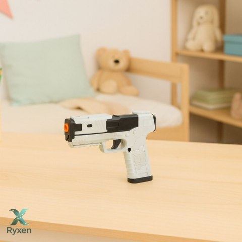 Pistolet Zabawkowy Naboje Piankowe Amunicja Łuski Biały LEAN TOYS