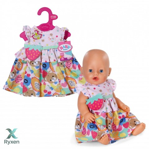 Sukienka baby born owoce 43 cm ZAPF