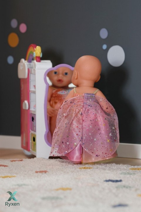Sukienka tęczowa baby born 43 cm ZAPF