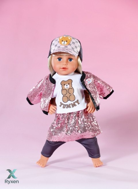 Ubranko w stylu glamour dla baby born 43 cm ZAPF