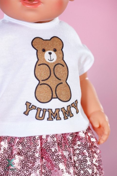 Ubranko w stylu glamour dla baby born 43 cm ZAPF
