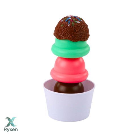 Zestaw Słodkości Lody Dla Dzieci Łyżka Do Lodów Pudełko 14 el. LEAN TOYS