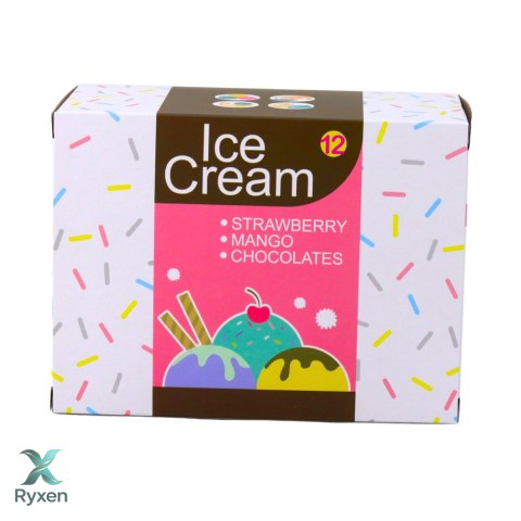Zestaw Słodkości Lody Dla Dzieci Łyżka Do Lodów Pudełko 14 el. LEAN TOYS