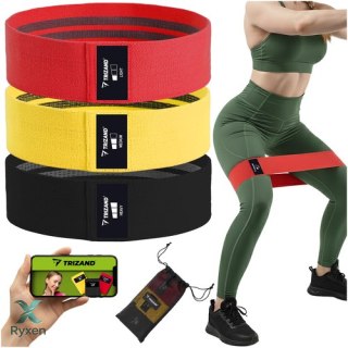 Zestaw gum do ćwiczeń mat. - 3szt. Trizand 25878 TRIZAND