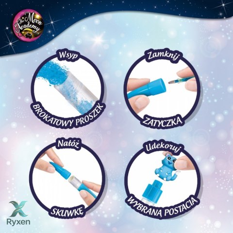 Zestaw kreatywny moon academy księżycowe długopisy i pamiętnik LISCIANI