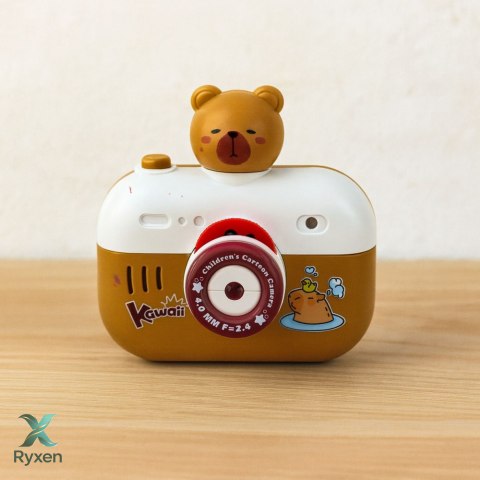 Aparat Interaktywny Kapibara Projektor Światła Dźwięki Smycz LEAN TOYS