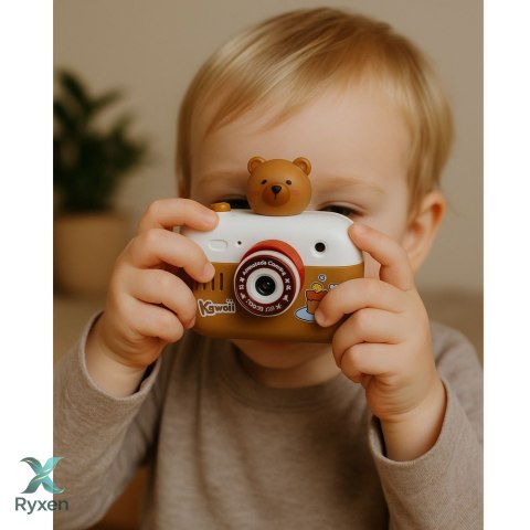 Aparat Interaktywny Kapibara Projektor Światła Dźwięki Smycz LEAN TOYS