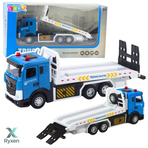 Ciężarówka Transportowa Laweta Ruchoma Platforma Światła Dźwięki LEAN TOYS