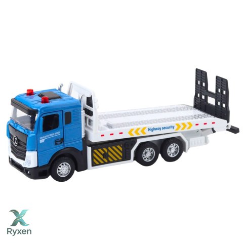 Ciężarówka Transportowa Laweta Ruchoma Platforma Światła Dźwięki LEAN TOYS