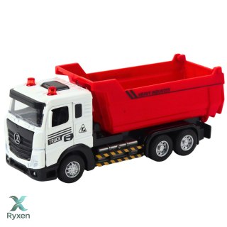 Ciężarówka Wywrotka Metalowa Kabina Ruchoma Skrzynia Światła Dźwięki LEAN TOYS