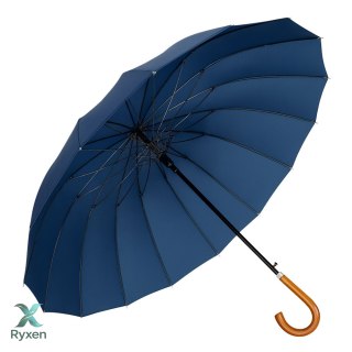 Duży Parasol Automatyczny Pokrowiec Na Ramię 24-Żeberkowy Granatowy 115 cm LEAN